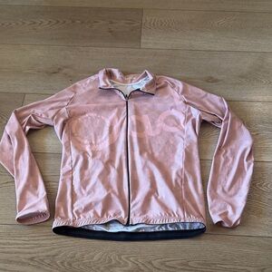 Elegant Pink Long Sleeve Cycling Top